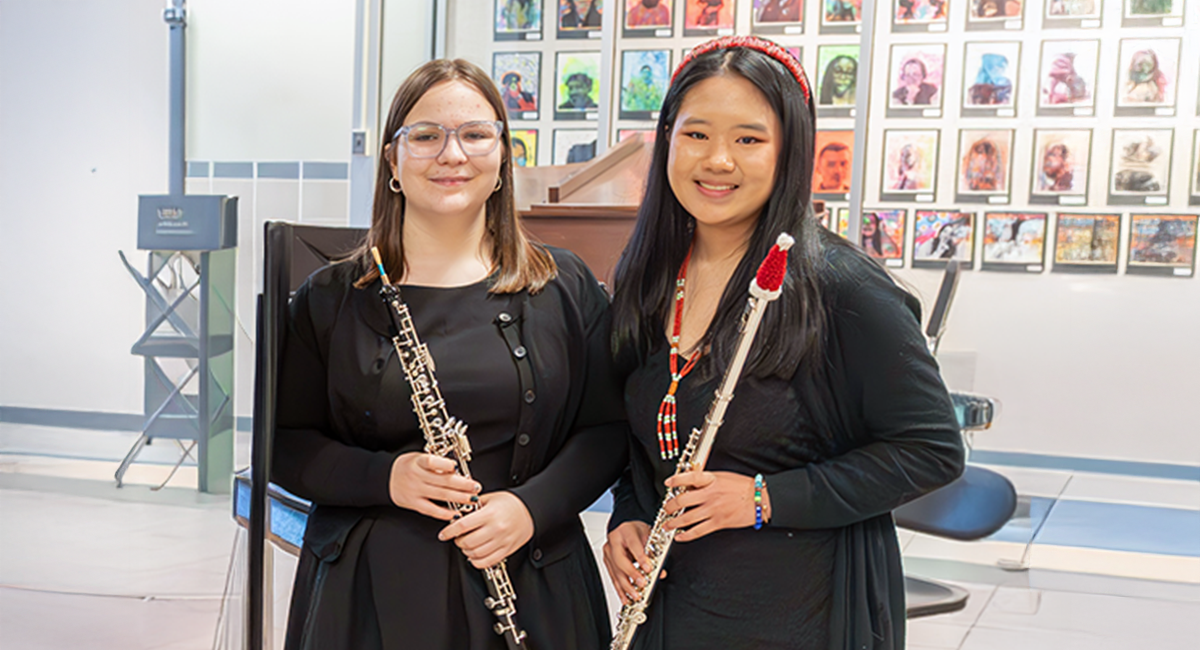 Charlotte Skinner and Hannah Chung