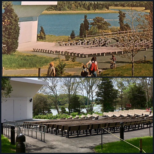 Salt Pond Visitor Center Amphitheater - before and after renovations.