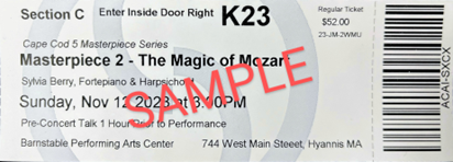 sample ticket